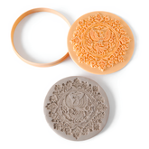Intricate Phoenix Round Ceramic Stamp & Cutter Set - 14 cm