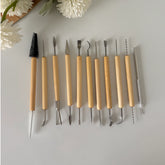 11-Piece Ceramic Detail & Sculpting Set – Carving, Texturing & Cleaning Tools