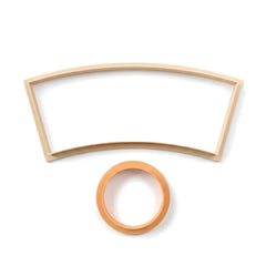 Ceramic Cup Clay Cutter & Base Mold Set - Conical Design (037)