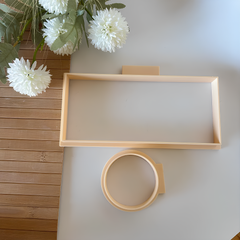 Ceramic Cup Clay Cutter & Base Mold Set - Rectangle & Round for Pottery (038)