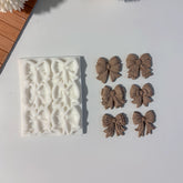 6-Cavity Silicone Bow Mold - 3 cm / 1.2" Ribbon Bows for Baking and Crafts