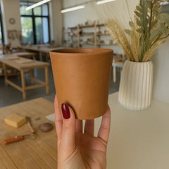 Ceramic Cup Clay Cutter & Base Mold Set - Conical Design (037)