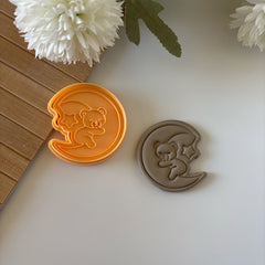 Teddy Bear in the Moon Cookie Cutter