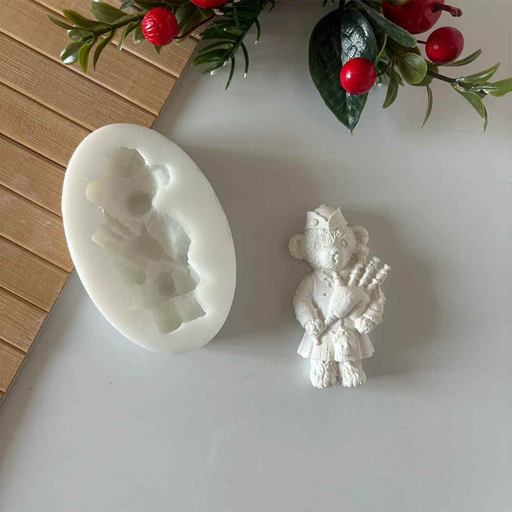 Bagpipe Bear Silicone Mold
