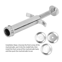 Ceramic Clay Extruder Gun – 19 Tip Nozzle Set (Metal Body)