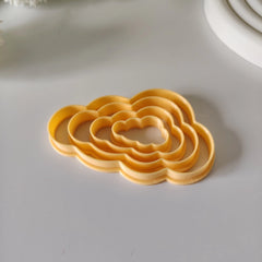 Cloud Shape Clay Cutter Set – 4-Piece Nesting Cloud Cutters for Pottery