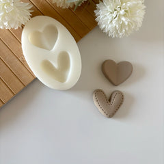 Detailed Hearts Silicone Mold