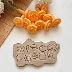 11-Piece Diet Stamp Set – For Pottery, Clay & Baking