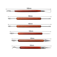 6-Piece Professional Pottery & Sculpting Set – Double-Ended Detail Tools