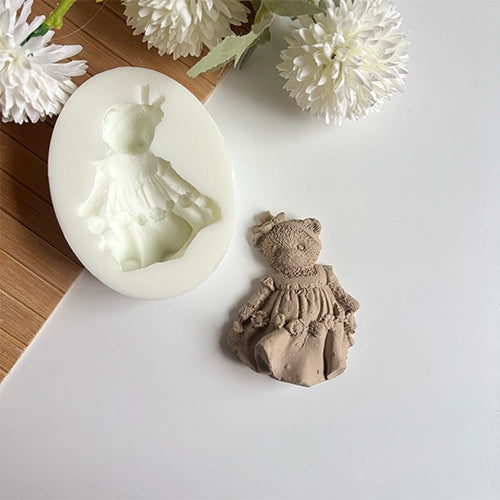 Dressed Bear Silicone Mold