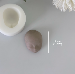 Mini Face Series Silicone Mold – 4 cm (1.57”) | For Ceramic & Polymer Clay (8 Different Models)