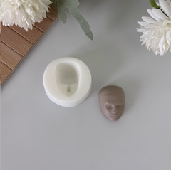 Mini Face Series Silicone Mold – 4 cm (1.57”) | For Ceramic & Polymer Clay (8 Different Models)