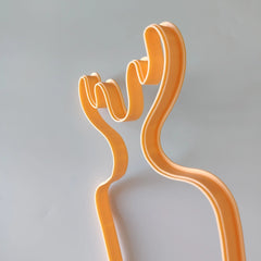 Deer Antler Handle Clay Cutting Board Template – Ceramic Slab Cutter (28 cm)