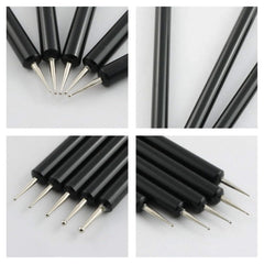 5-Piece Double-Ended Metal Ball Stylus Set – Sculpting & Dotting Tools