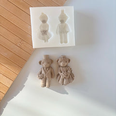 Teddy Boy & Girl Couple Silicone Mold
