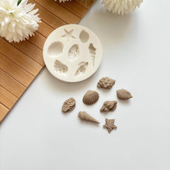 8-Piece Sea Shell Set Silicone Mould