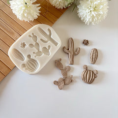 5-Piece Cactus Set Silicone Mold