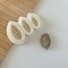 3-Piece Pine Cone Set Silicone Mold