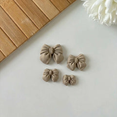 4-Cavity Mini Ribbon Bow Silicone Mold - Approx. 0.8" - 1.6" (2cm - 4cm)