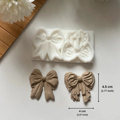 Double Ribbon Bow Silicone Mold