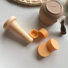 Ceramic & Pottery Stamp Support Tool with 4 Interchangeable Heads