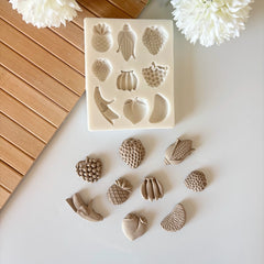 Medium Fruit Silicone Mold – 9 Cavity Tropical & Berry Set