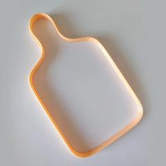 In Oval Form Handle Clay Cutting Board Template – Ceramic Slab Cutter (28 cm)