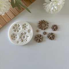 6-Piece Daisy Set Silicone Mold