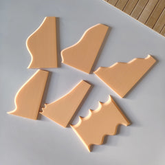 Moule à tasse en céramique – Outil de modelage d'argile en forme de cœur