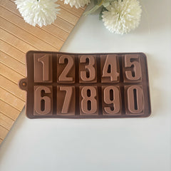 Number Set Silicone Chocolate Mold
