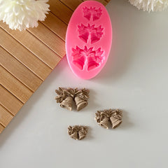 3-Piece Christmas Bell Silicone Mold
