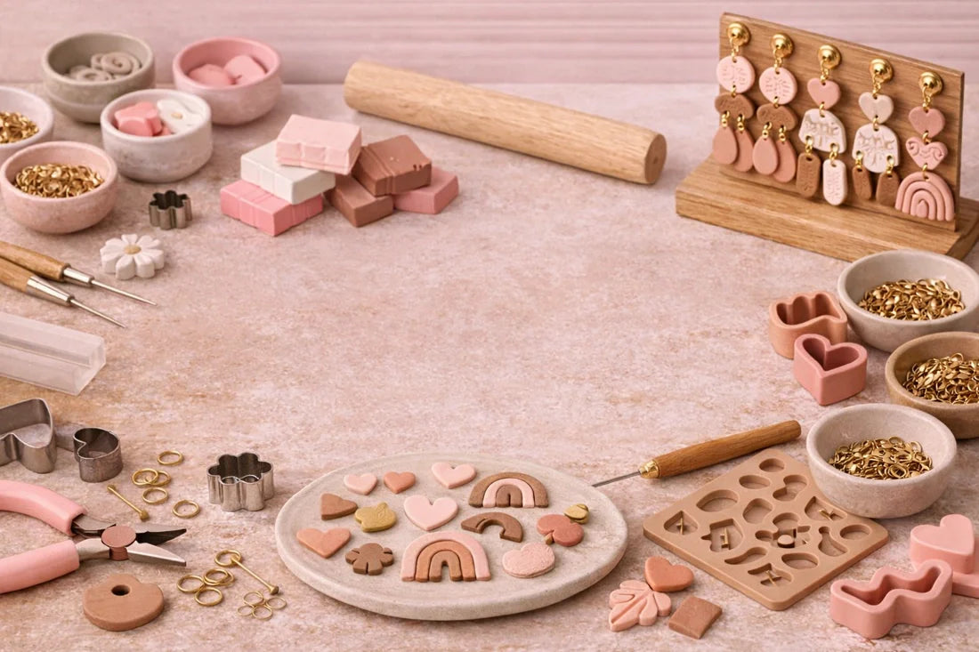 Tools for Making Polymer Clay Earrings: The Best Setup for Small Handmade Businesses