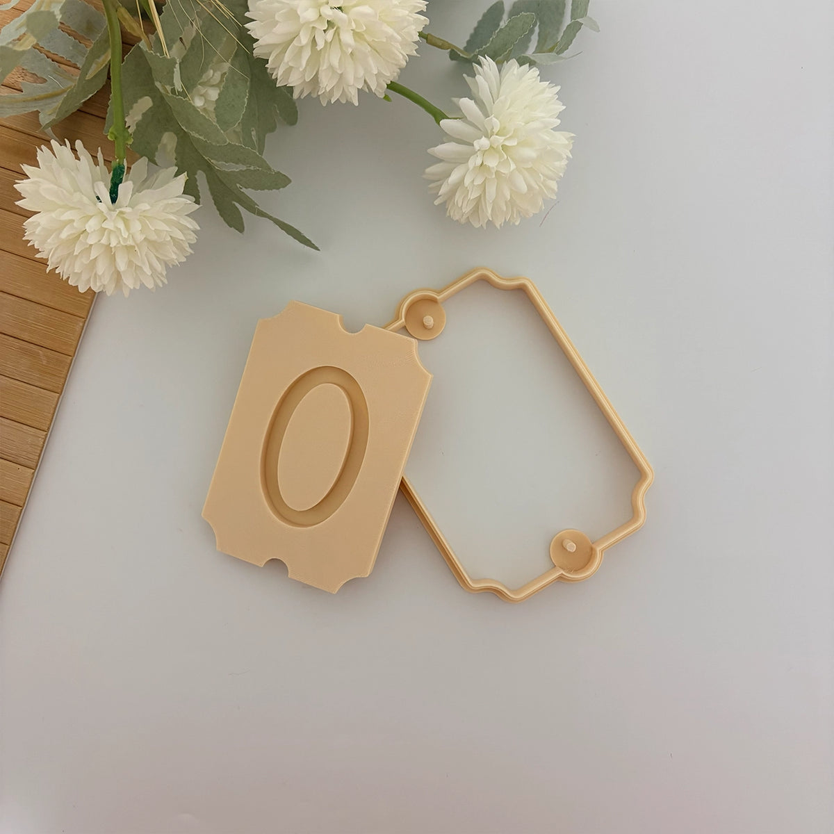 Vintage Style Door Number Clay Cutter & Stamp Set - Large Ceramic House Number Mold