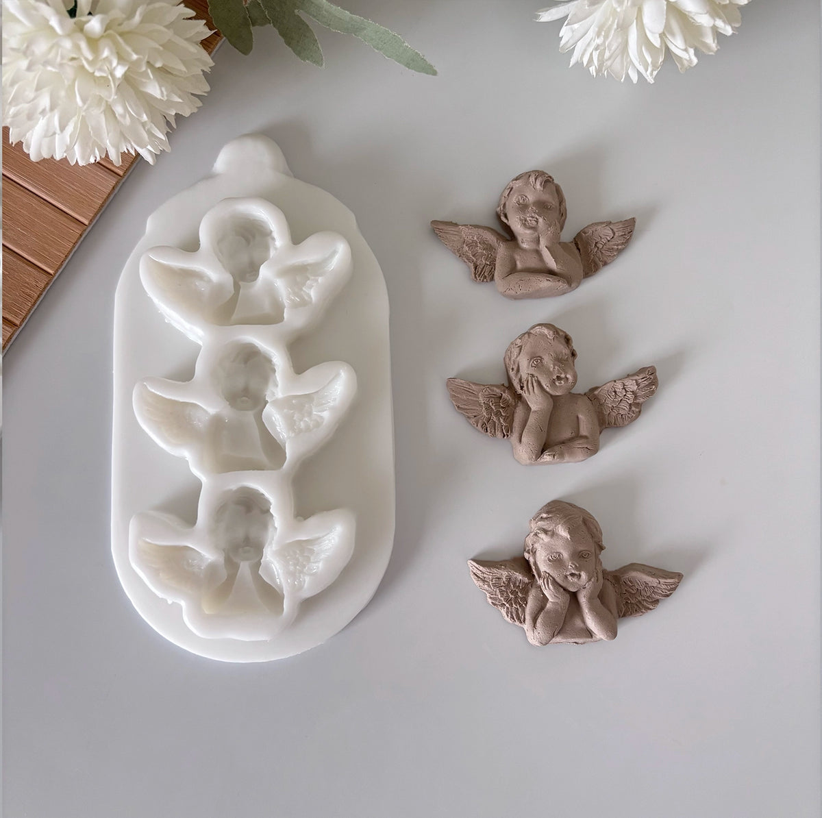 3-Piece Mini Angel Silicone Mould