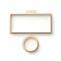 Ceramic Cup Clay Cutter & Base Mold Set - Rectangle & Round for Pottery (038)