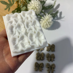 6-Cavity Silicone Bow Mold - 3 cm / 1.2" Ribbon Bows for Baking and Crafts