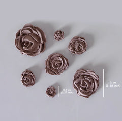 7-Piece Rose Set Silicone Mould