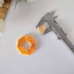 Thin Octagonal Clay Cutter Set (9 Pieces)