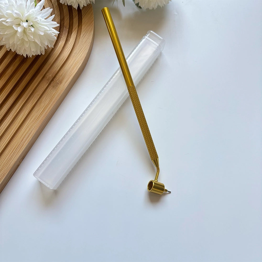 Angled Fine Line Applicator Pen – 0.5mm Precision Tip (Metal Body)