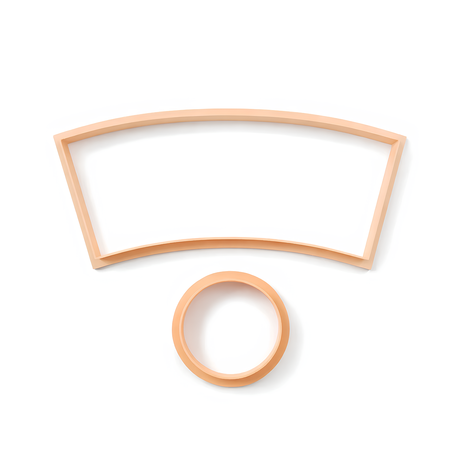 Ceramic Cup Clay Cutter & Base Mold Set - Conical Design - Mouldix