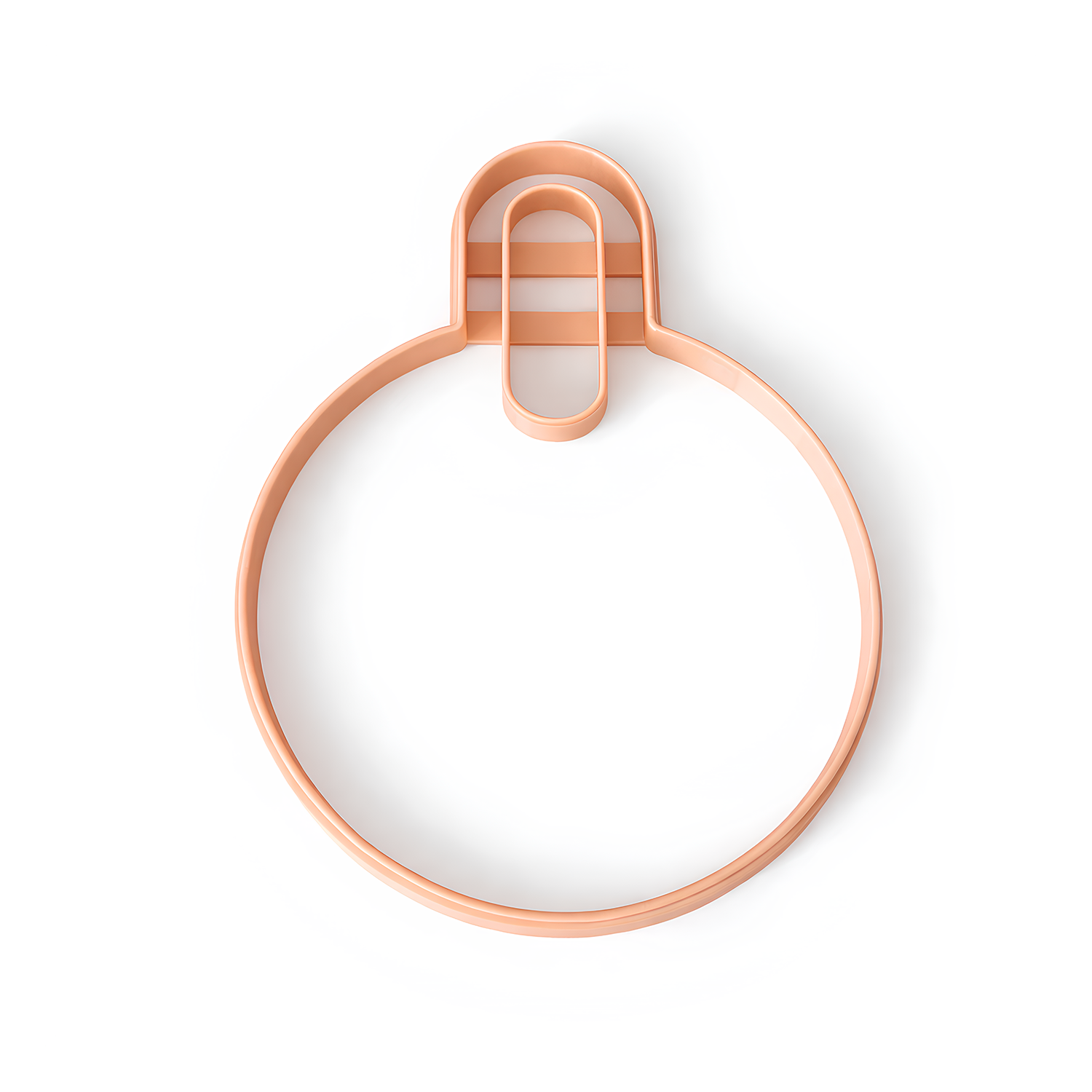 Ceramic Cutting Board Template – Round Serving Board Mold with Handle (11.4")