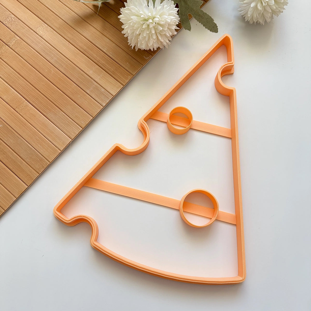 Cheese Slice Clay Cutter – Ceramic Plate Template (29 × 20.5 × 1.8 cm)