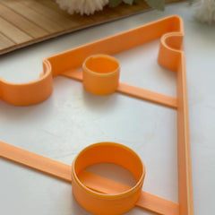 Cheese Slice Clay Cutter – Ceramic Plate Template (29 × 20.5 × 1.8 cm)