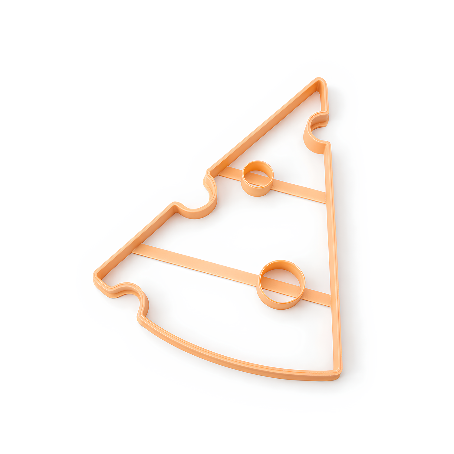 Cheese Slice Clay Cutter – Ceramic Plate Template (11.4" × 8.1" × 0.7")