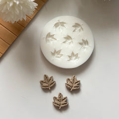 7-Cavity Sycamore Leaf Silicone Mold