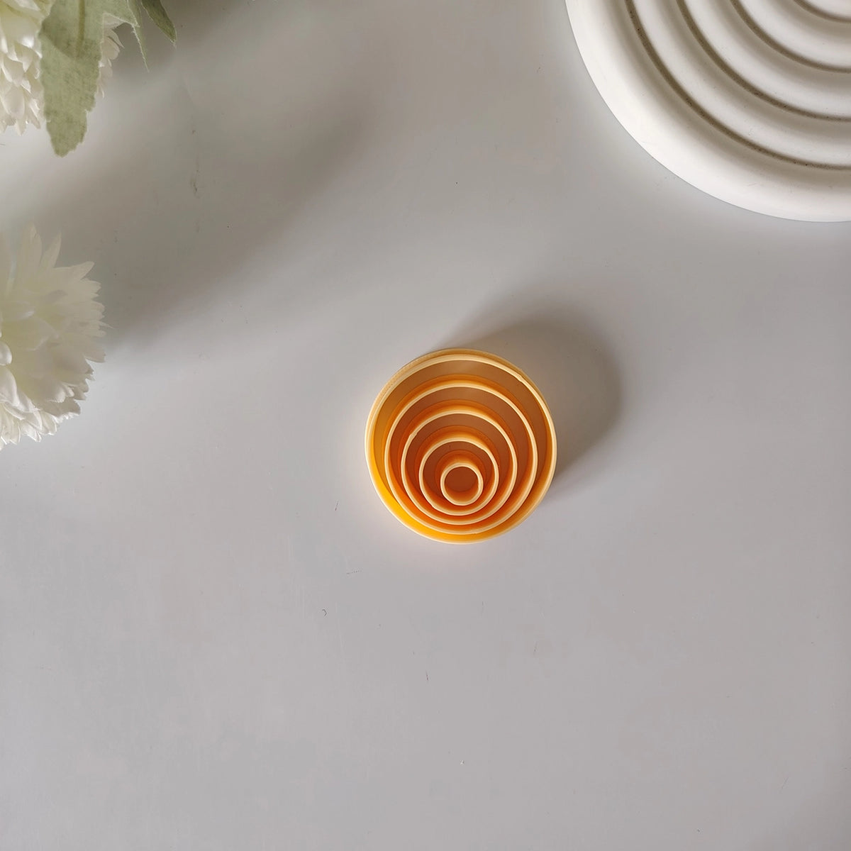 Circle Clay Cutter Set – 5-Piece Round Polymer Clay Cutters for Pottery
