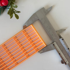 8-Channel Clay Cutter Mold (12.8 x 5.8 cm)