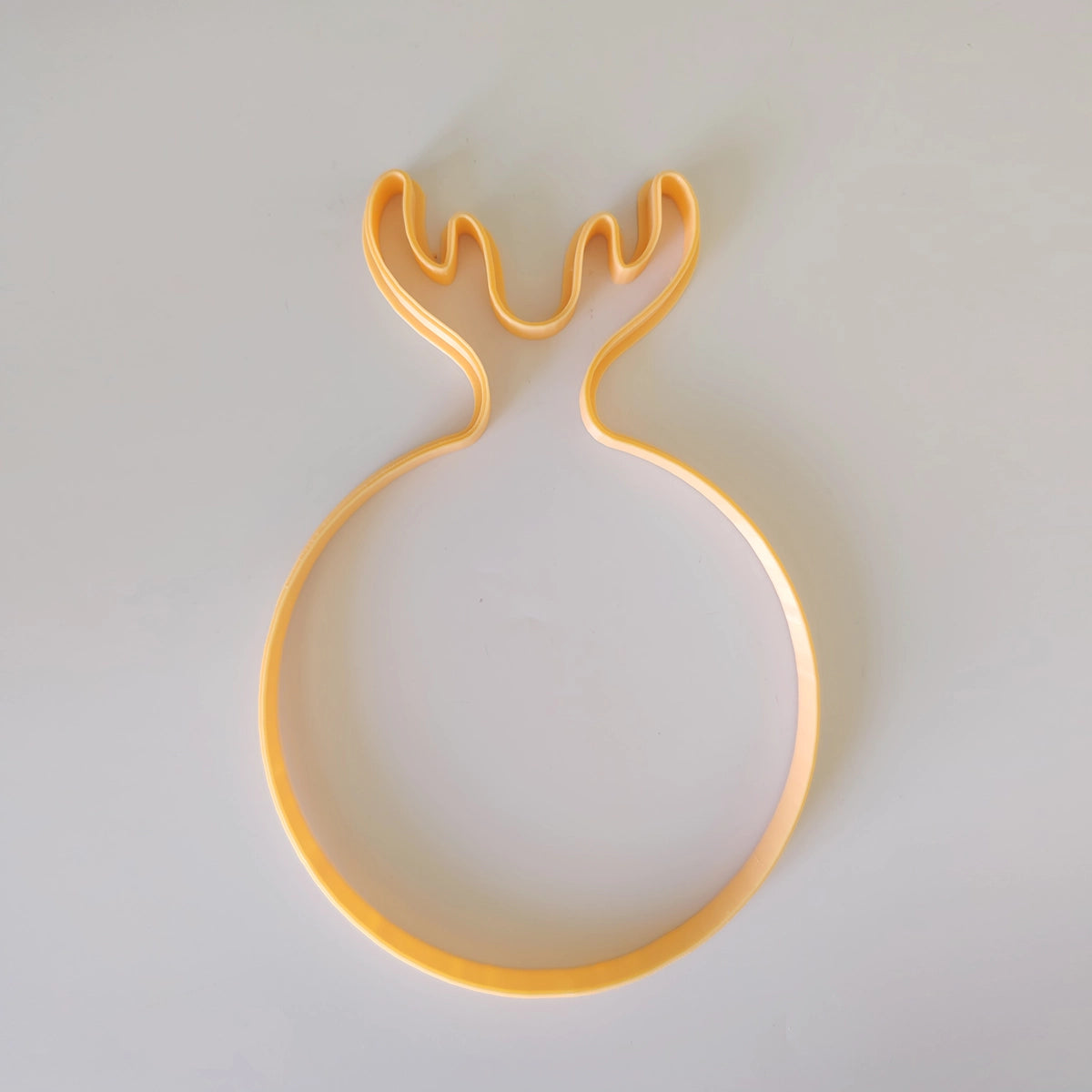 Deer Antler Handle Round Clay Cutting Board Template – Ceramic Slab Cutter (11.4")