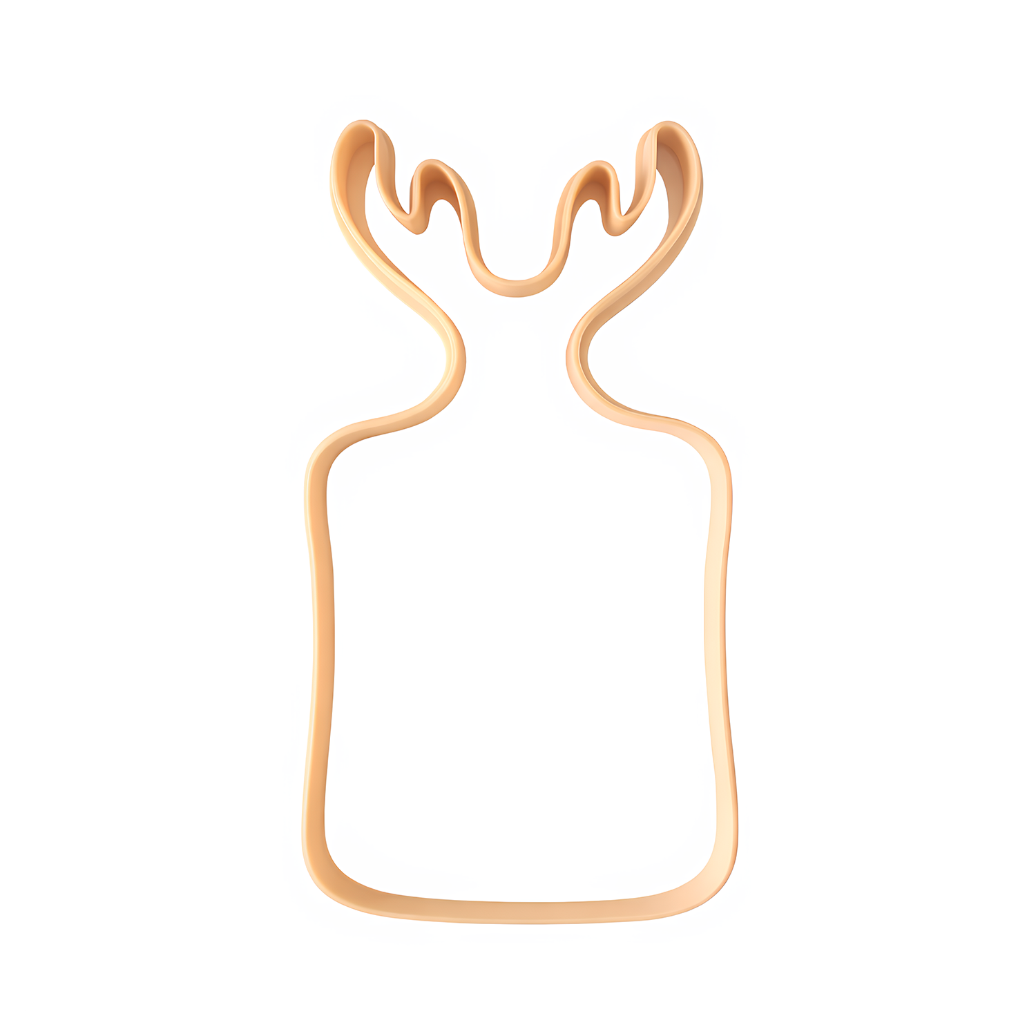 Deer Antler Handle Clay Cutting Board Template – 11.4” Ceramic Slab Cutter