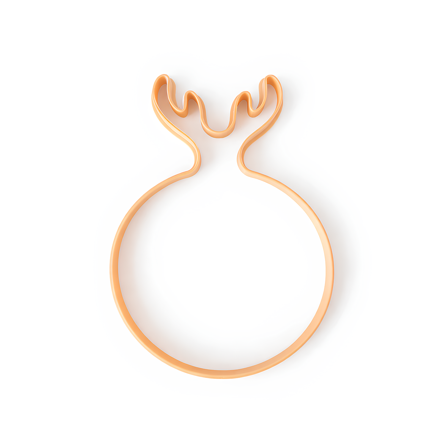 Deer Antler Handle Round Clay Cutting Board Template – Ceramic Slab Cutter (11.4")